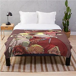 Technoblade Blankets - Technoblade Group Photo Throw Blanket RB0206