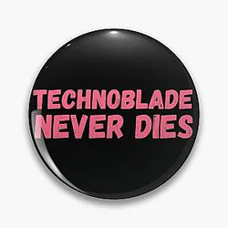 Technoblade Pins - Technoblade Never Dies Pin RB0206