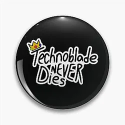 Technoblade Pins - Technoblade Never Dies Pin RB0206