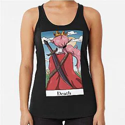 Technoblade Tank Tops - Technoblade face Racerback Tank Top RB0206