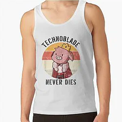 Technoblade Tank Tops - Technoblade never dies Tank Top RB0206