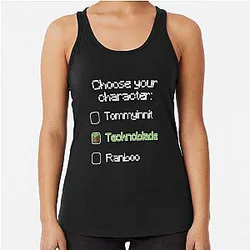 Technoblade Tank Tops - Choose your character Racerback Tank Top RB0206