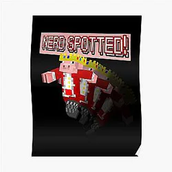 Technoblade Posters - Technoblade NERD SPOTTED Sticker Poster RB0206