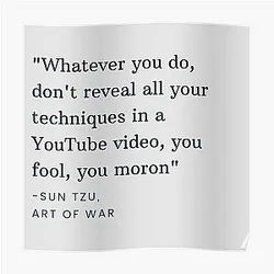Technoblade Posters - Sun Tzu art of war quote from Technoblade's video Poster RB0206