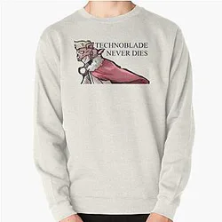 Technoblade Sweatshirts - Technoblade Never Dies Design Pullover Sweatshirt RB0206