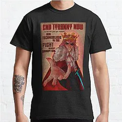 Technoblade T-Shirts - Technoblade anarchy propaganda fanart Classic T-Shirt RB0206