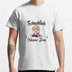 Technoblade T-Shirts - Technoblade Never Dies Classic T-Shirt RB0206