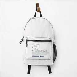 GeorgeNotFound Backpacks - GeorgeNotFound 404 Backpack RB0906