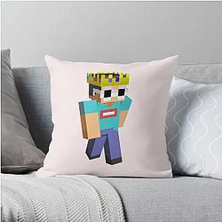 GeorgeNotFound Pillows - GeorgeNotFound Glasses Funny Minecraft  Throw Pillow RB0906