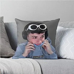 GeorgeNotFound Pillows - GeorgeNotFound Throw Pillow RB0906