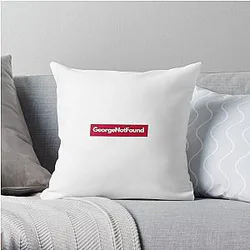 GeorgeNotFound Pillows - GeorgeNotFound Throw Pillow RB0906