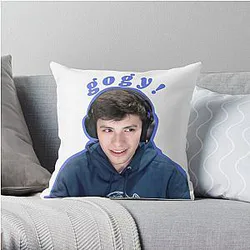 GeorgeNotFound Pillows - GeorgeNotFound (gogy) Throw Pillow RB0906