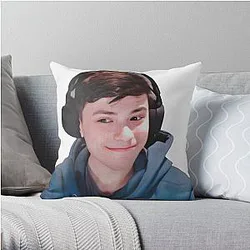 GeorgeNotFound Pillows - GeorgeNotFound Throw Pillow RB0906