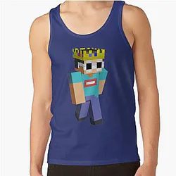 GeorgeNotFound Tank Tops - GeorgeNotFound Glasses Funny Minecraft  Tank Top RB0906