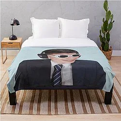 GeorgeNotFound Blankets - GeorgeNotFound in Goggles  Throw Blanket RB0906