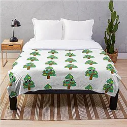GeorgeNotFound Blankets - GeorgeNotFound Christmas tree Throw Blanket RB0906