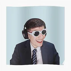 GeorgeNotFound Posters - GeorgeNotFound in Goggles  Poster RB0906