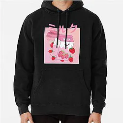 GeorgeNotFound Hoodies - Strawberry milk shake Pullover Hoodie RB0906