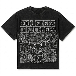 Influencers Coloring Book DTNK2403 Washed Meatcanyon T-Shirt