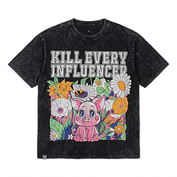Washed Influencers DTNK2403  Meatcanyon T-Shirt