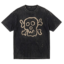 Skull DTNK1004 Washed  Meatcanyon T-Shirt