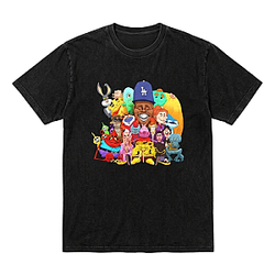 Vibrant Sticker Design DTNK1704 Washed Meatcanyon T-Shirt