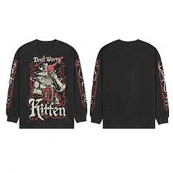 Don't Worry Kitten Long Sleeve NTMD0306 Meatcanyon Sweatshirt