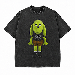 Creepy Dog Graphic PTTT1606 Washed Meatcanyon T-shirt