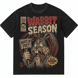 Wabbit Season Comic PTTT0807 Washed Meatcanyon T-shirt 