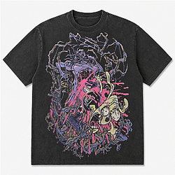 Meatcanyon Drawing Art Washed T-Shirt Meatcanyon T-Shirt NTT0309
