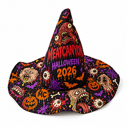 MeatCanyon Halloween 2026 Horror NTMD0709 Meatcanyon Quilted Witch Hat Meatcanyon 