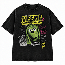 IIBTPUIYGTOM Missing Washed T-Shirt NTT089 Meatcanyon T-Shirt