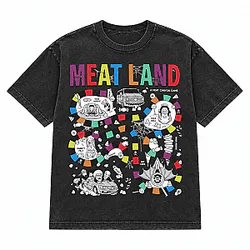 Meat Land Washed  Meatcanyon T-Shirt