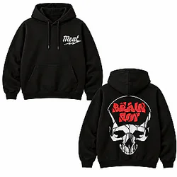 Brain Rot Skull & Meat LA0910 Meatcanyon Hoodie