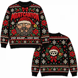 Stay Asleep Stay Safe Santa Christmas LA0910 Meatcanyon Sweatshirt