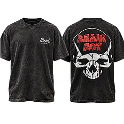 Brain Rot Work Washed T-Shirt NTT1910 Meatcanyon T-Shirt