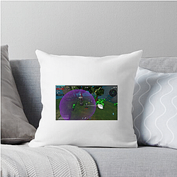 Megabonk features a protagonist with a large weapon Megabonk Pillows Cover