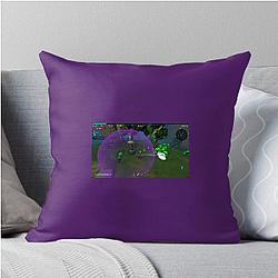 Megabonk features a protagonist with a large weapon Megabonk Pillows Cover