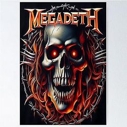 Megadeth skull logo Poster