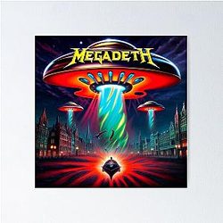 Megadeth Boston UFO Poster