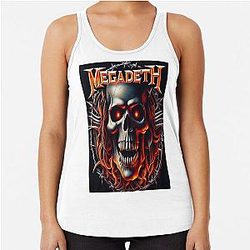 Megadeth skull logo Racerback Tank Top