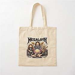 Axolotl Rock Band T-shirt - Megadeth Parody, If Megadeth were Axolotls Cotton Tote Bag