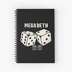 megadeth Dice T-Shirt Spiral Notebook