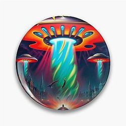 Megadeth Boston UFO Pin