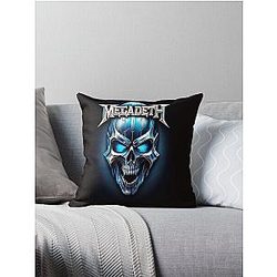 Megadeth shirt logo Throw Pillow