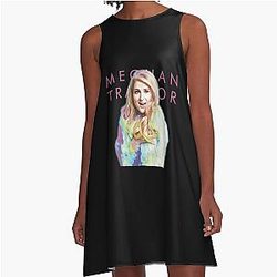 Special Present Meghan Trainor Treat Myself Gift For Everyone A-Line Dress