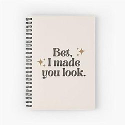 Made You Look (by Meghan Trainor) Spiral Notebook