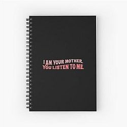 Meghan Trainor I am your mother you listen to me song lyrics mother tiktok Spiral Notebook