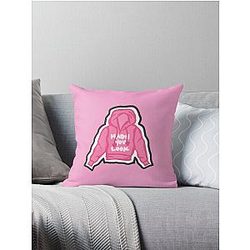 Made You Look (Pink Hoodie) -- Meghan Trainor lyrics Throw Pillow