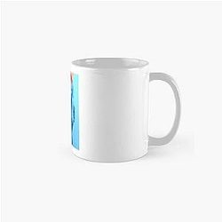 Cute Melissa Benoist Red Blue Background Classic Mug